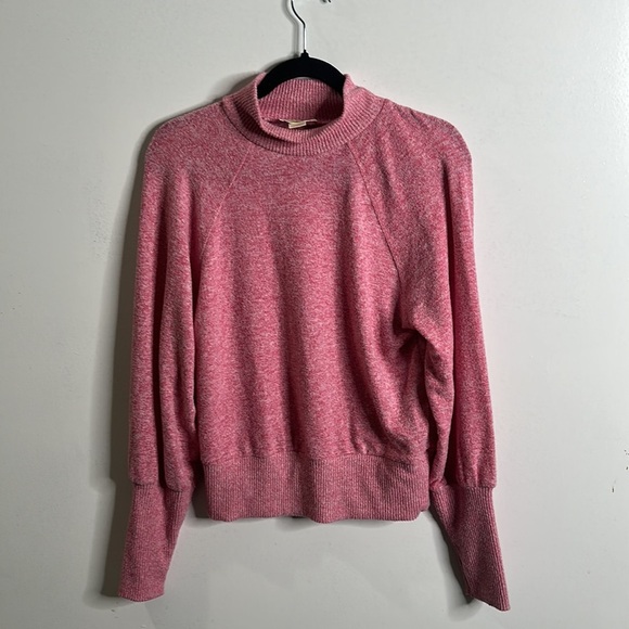 Maeve by anthropology laney cowl neck pullover pink sweater size XS Barbiecore - Picture 7 of 11